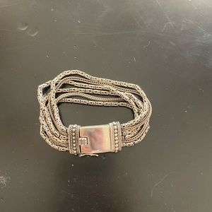 Silpada sterling silver 6 strand bracelet.